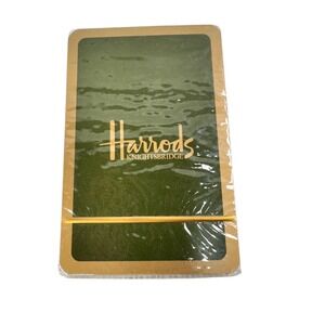 Harrods Knightsbridge Playing Cards Piatnik Vienna Made in Austria Sealed Green